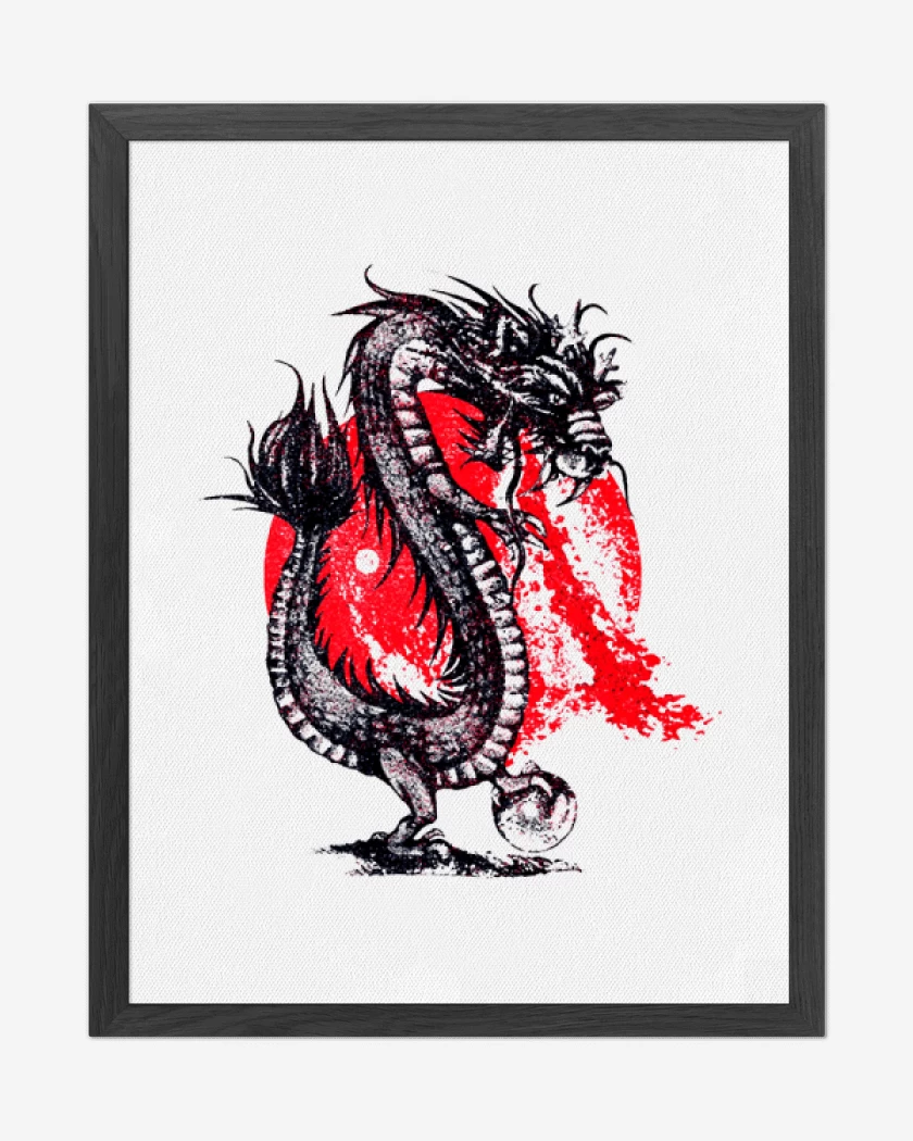 Cuadro decorativo Blanco de Dragon naciente