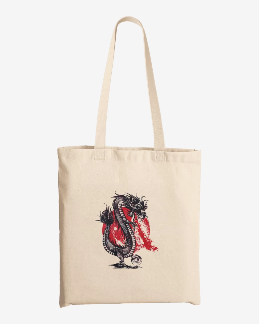 Totebag Blanco de Dragon naciente