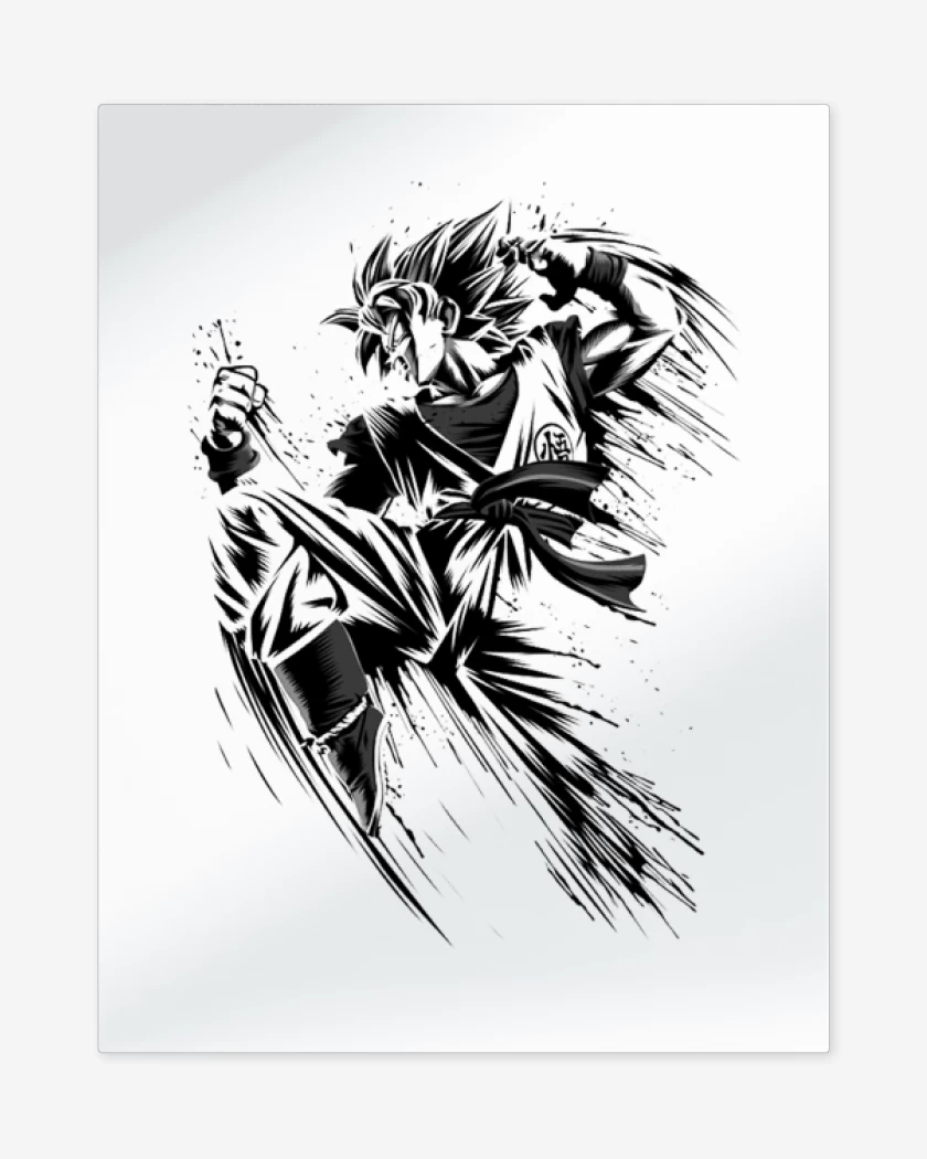 Print metalico Blanco de Koku