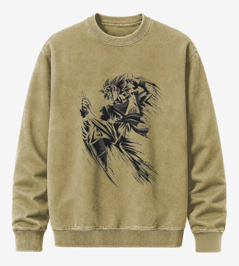 Poleron Polo Acid Wash Beige de Koku