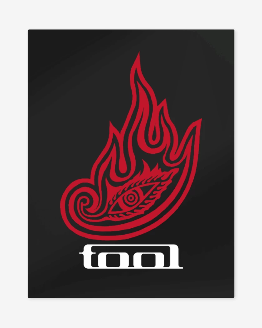 Print metalico Negro de Tool - Logo