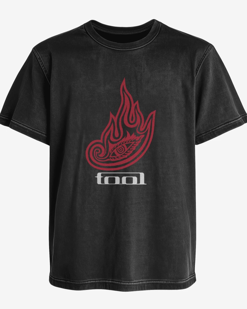 Polera desgastada Negro de Tool - Logo