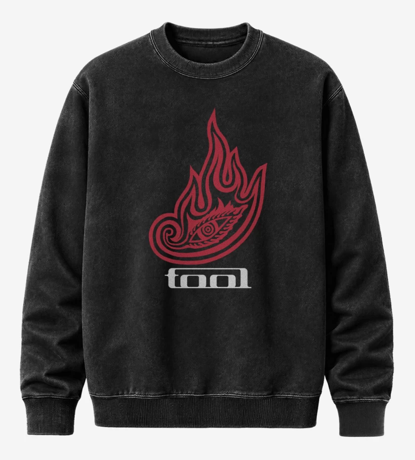 Poleron Polo Acid Wash Negro de Tool - Logo
