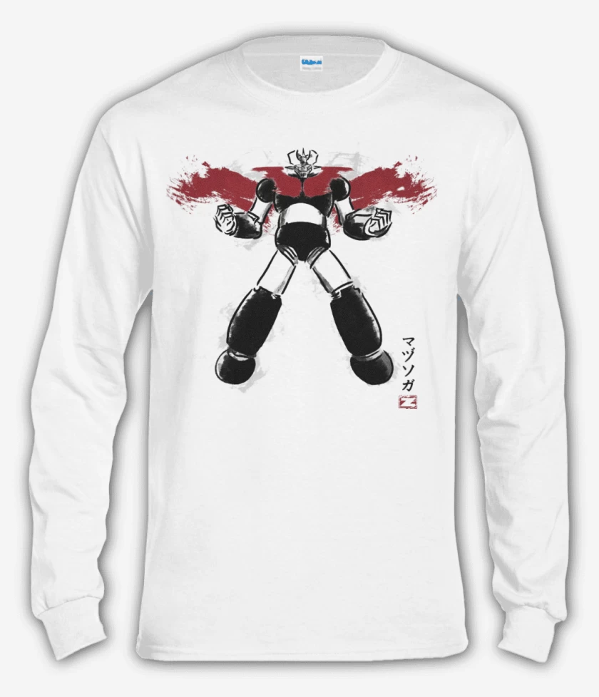 Polera manga larga Blanco de Mazinger II