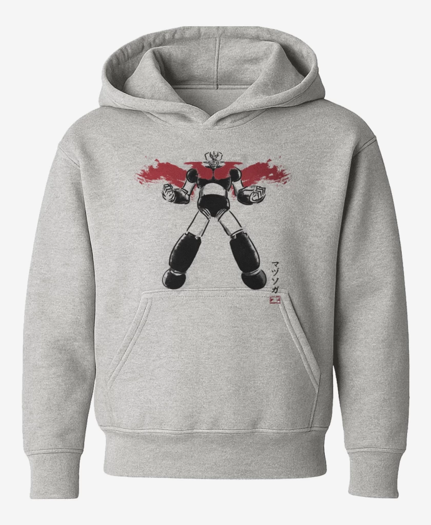 Poleron de niño Gris Melange de Mazinger II