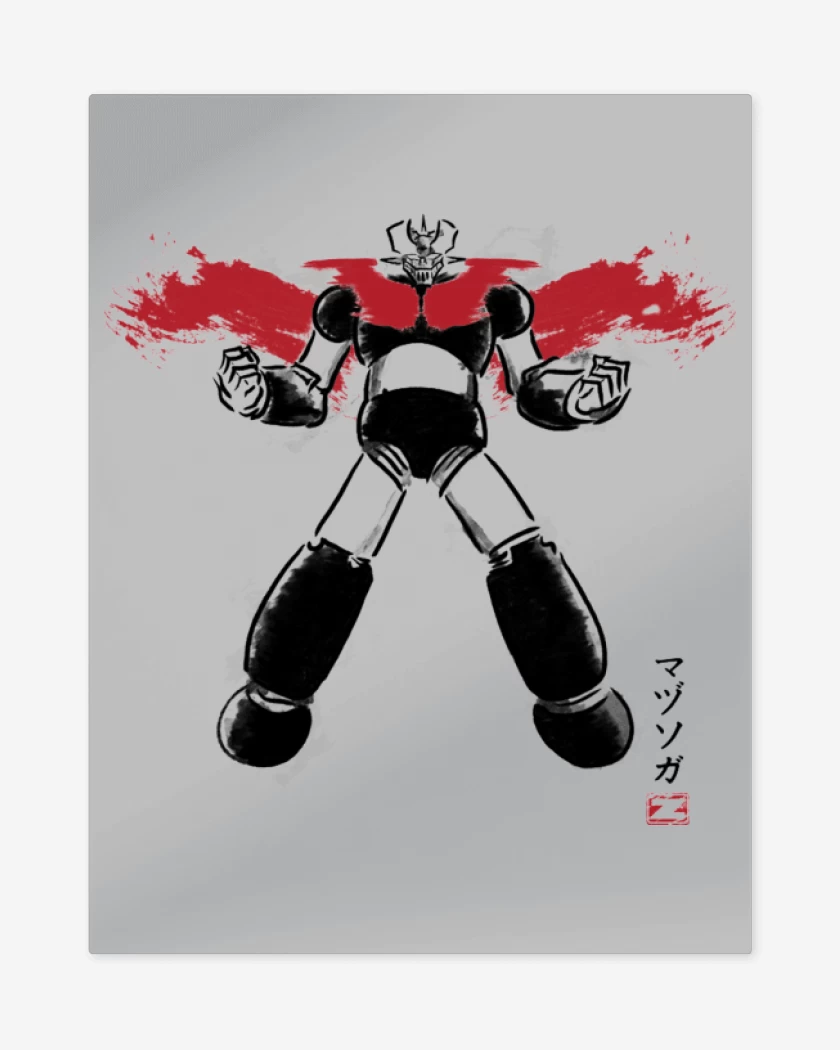 Print metalico Gris Melange de Mazinger II