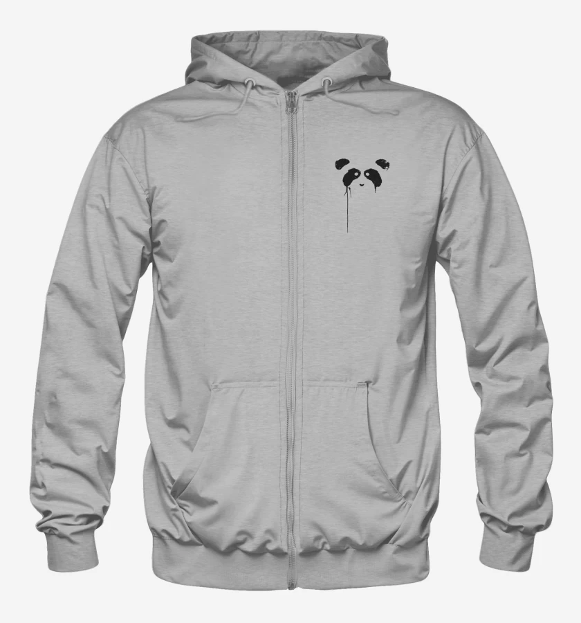 Poleron Canguro con cierre Gris Melange de Pand@