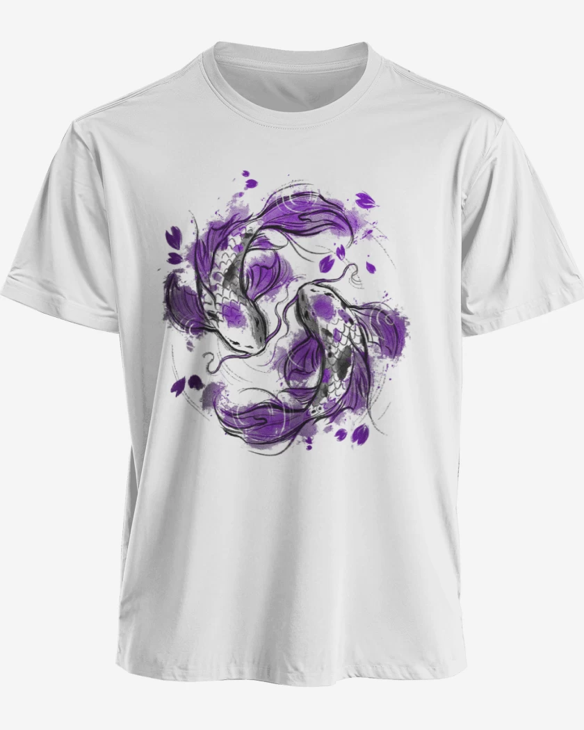 Polera Blanco de Koi