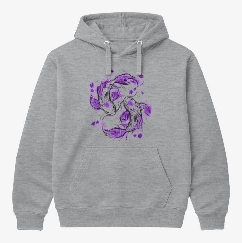 Polerón Canguro Gris Melange de Koi