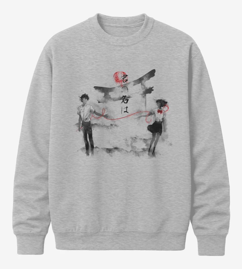 Poleron polo Gris Melange de Your name