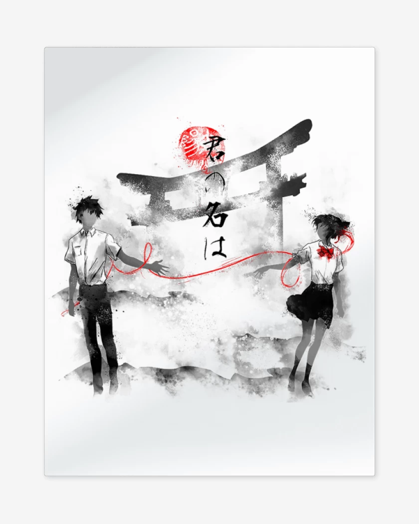Print metalico Blanco de Your name