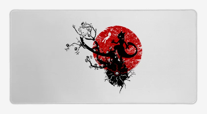 Mouse pad Gamer Blanco de Mewtwo and mew