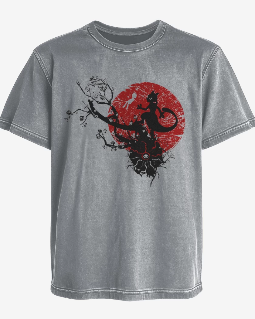Polera desgastada Mewtwo and mew