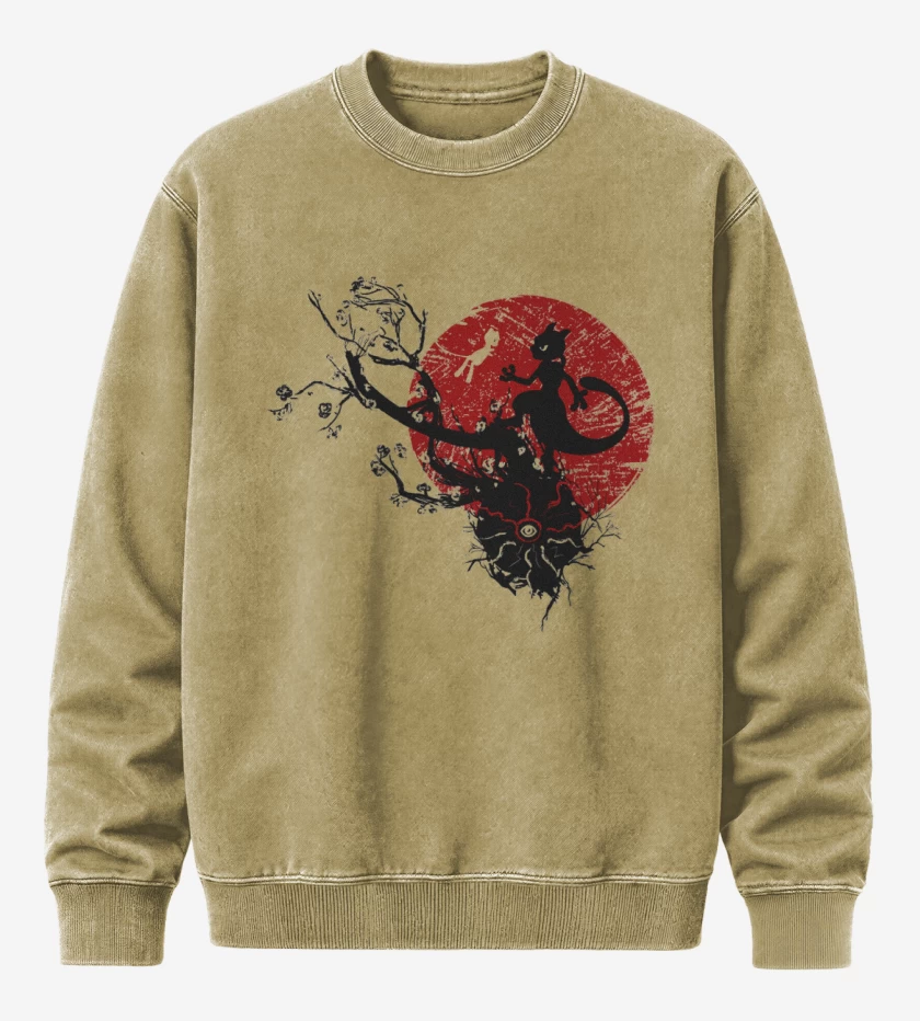 Poleron Polo Acid Wash Beige de Mewtwo and mew