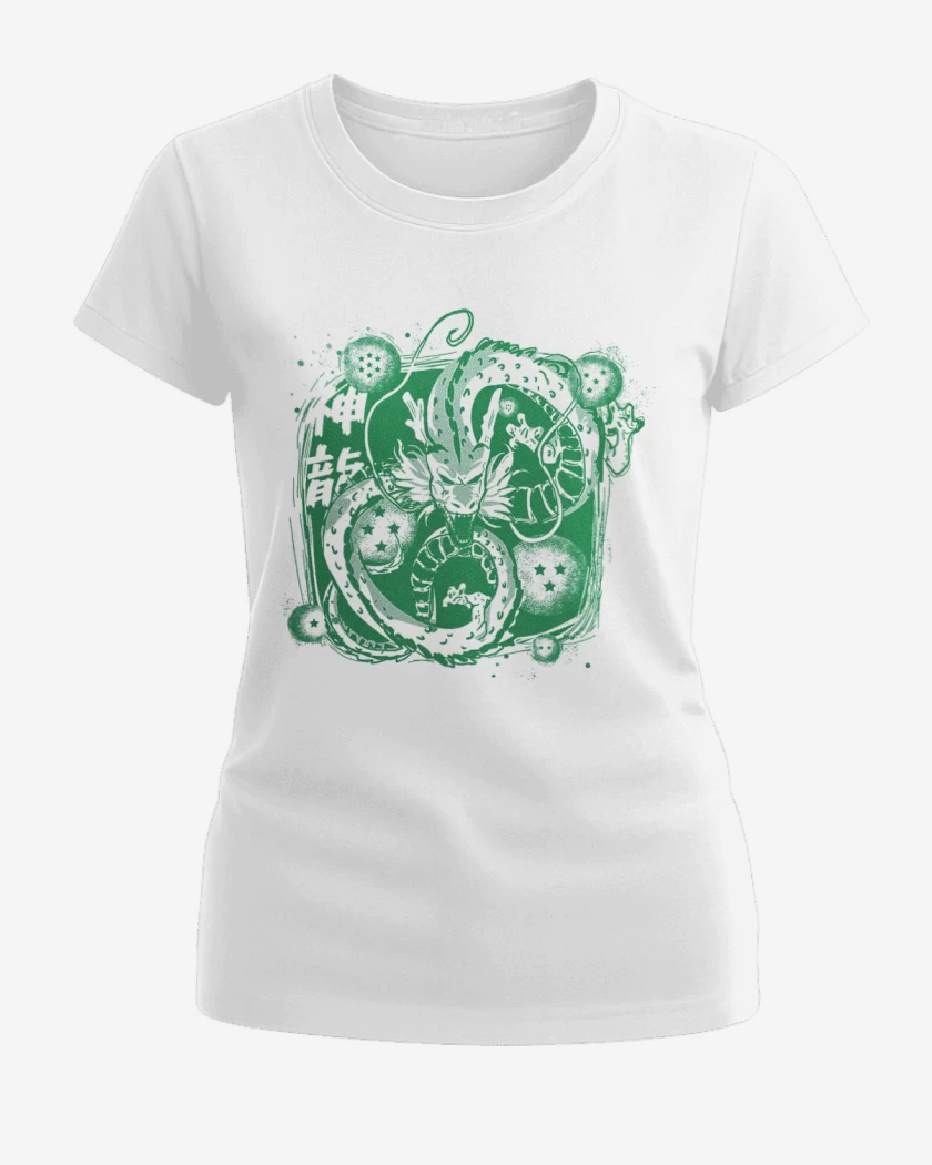 Polera de Mujer Blanco de Dragon ball