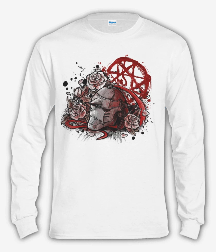Polera manga larga Blanco de Full metal alchemist 3