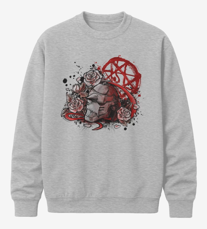 Poleron polo Gris Melange de Full metal alchemist 3