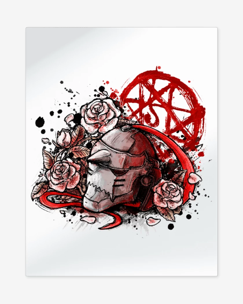 Print metalico Blanco de Full metal alchemist 3