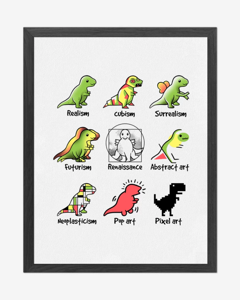 Cuadro decorativo Blanco de Dino art