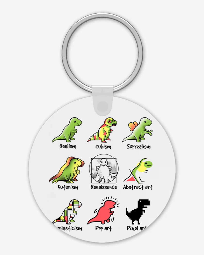 Llavero Dino art