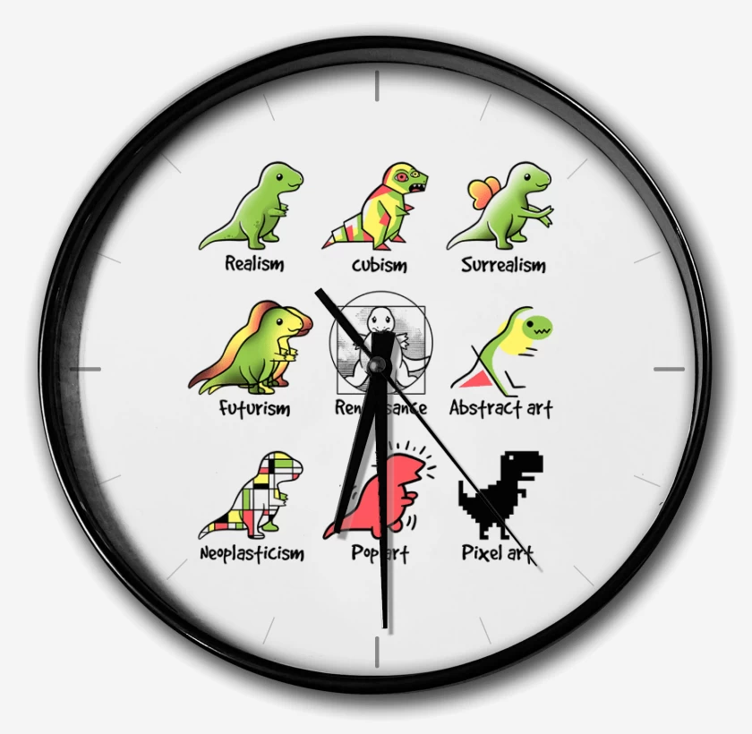 Reloj Blanco de Dino art