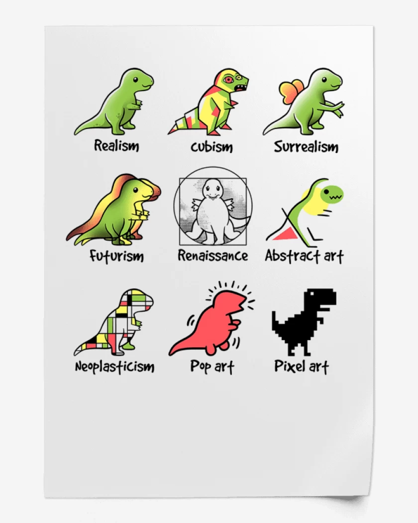 Print Dino art