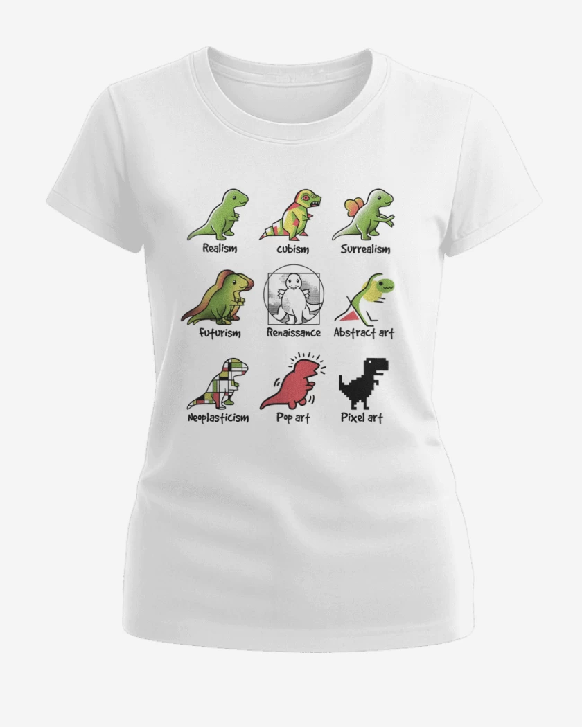 Polera de Mujer Blanco de Dino art