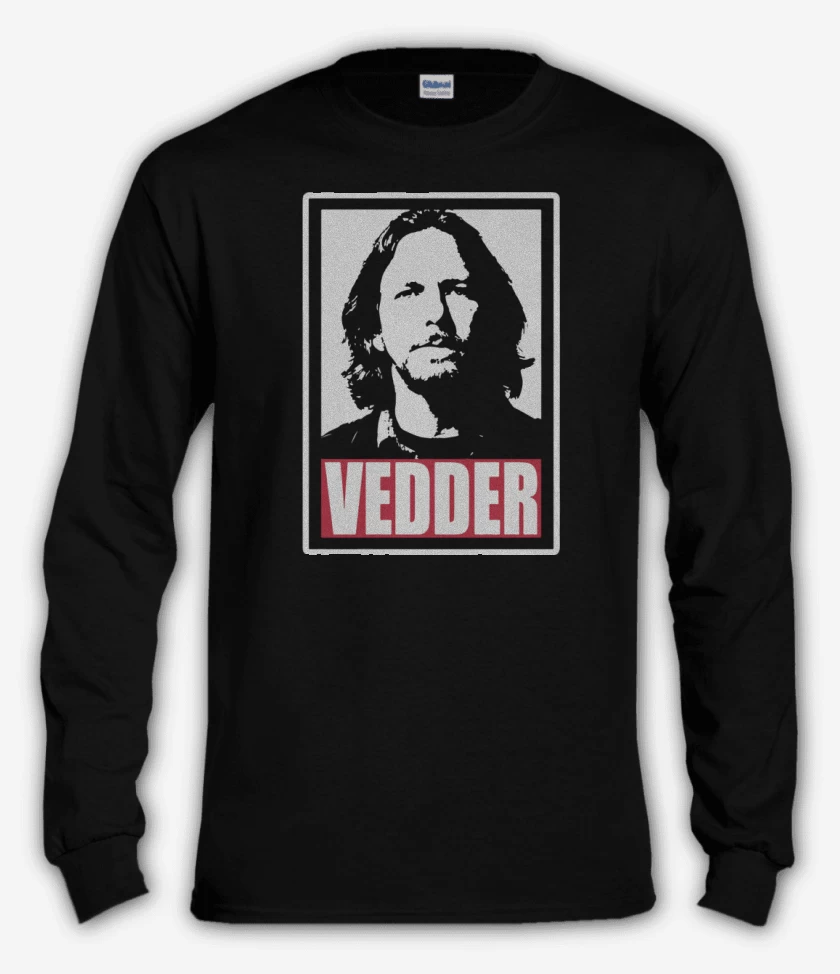 Polera manga larga Negro de Vedder
