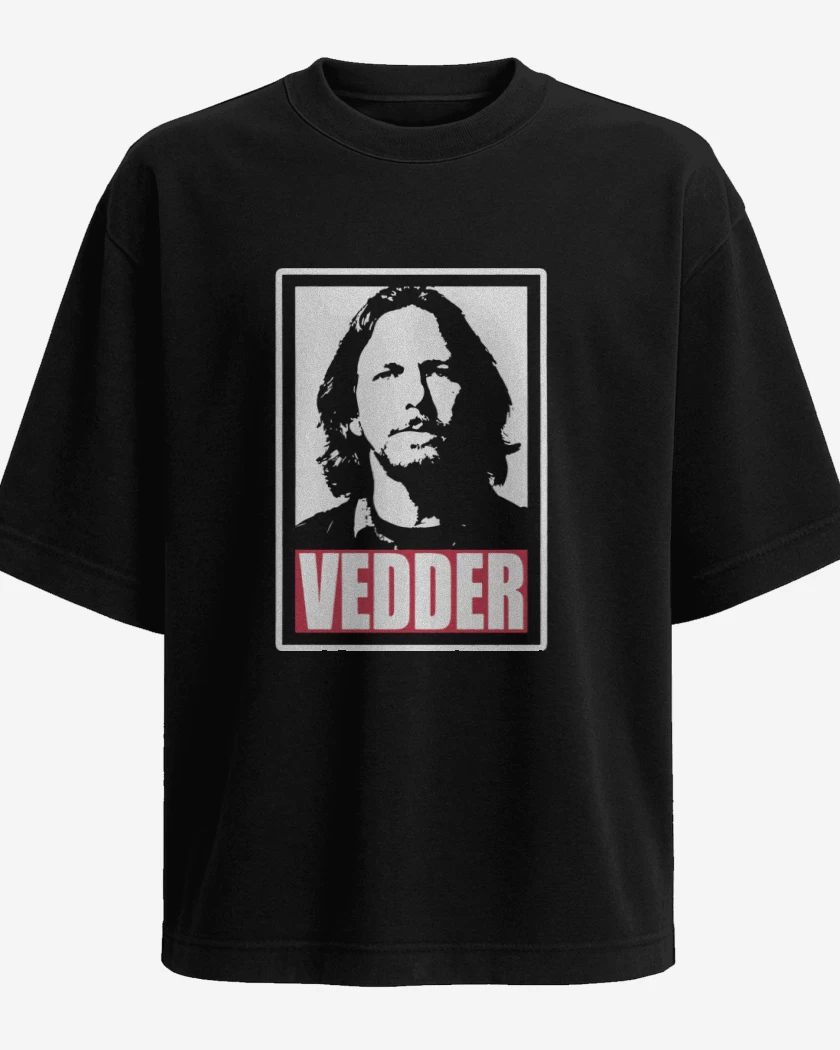 Polera Oversize Negro de Vedder