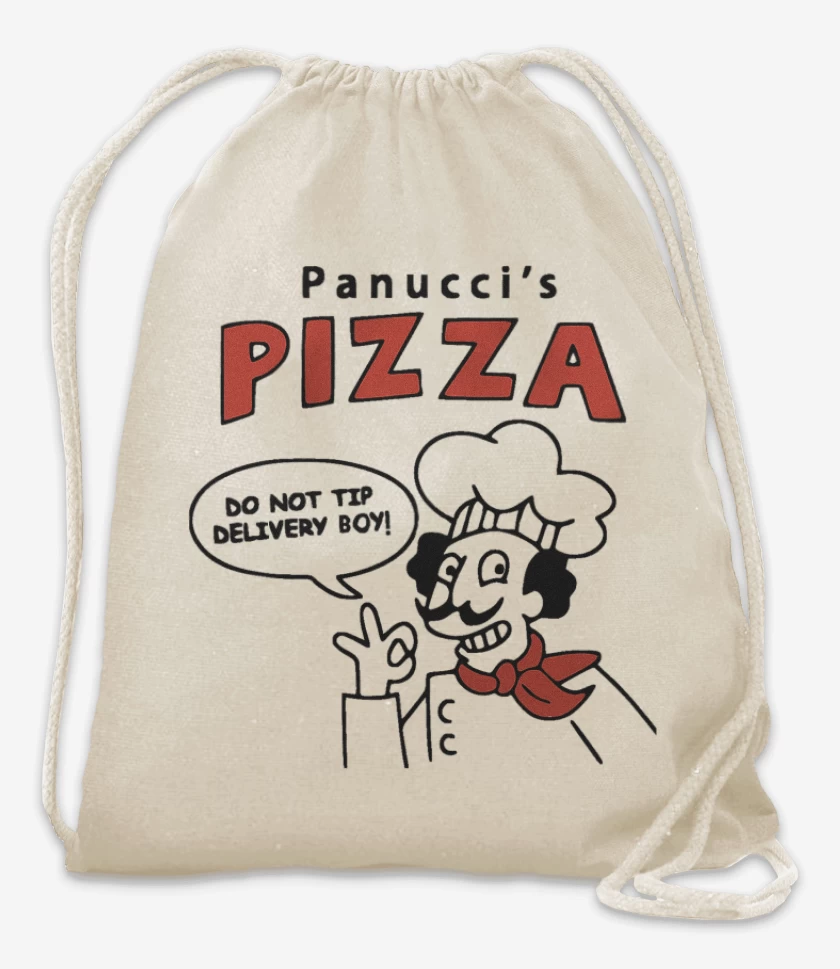 Mochila Blanco de Pizza Panucci