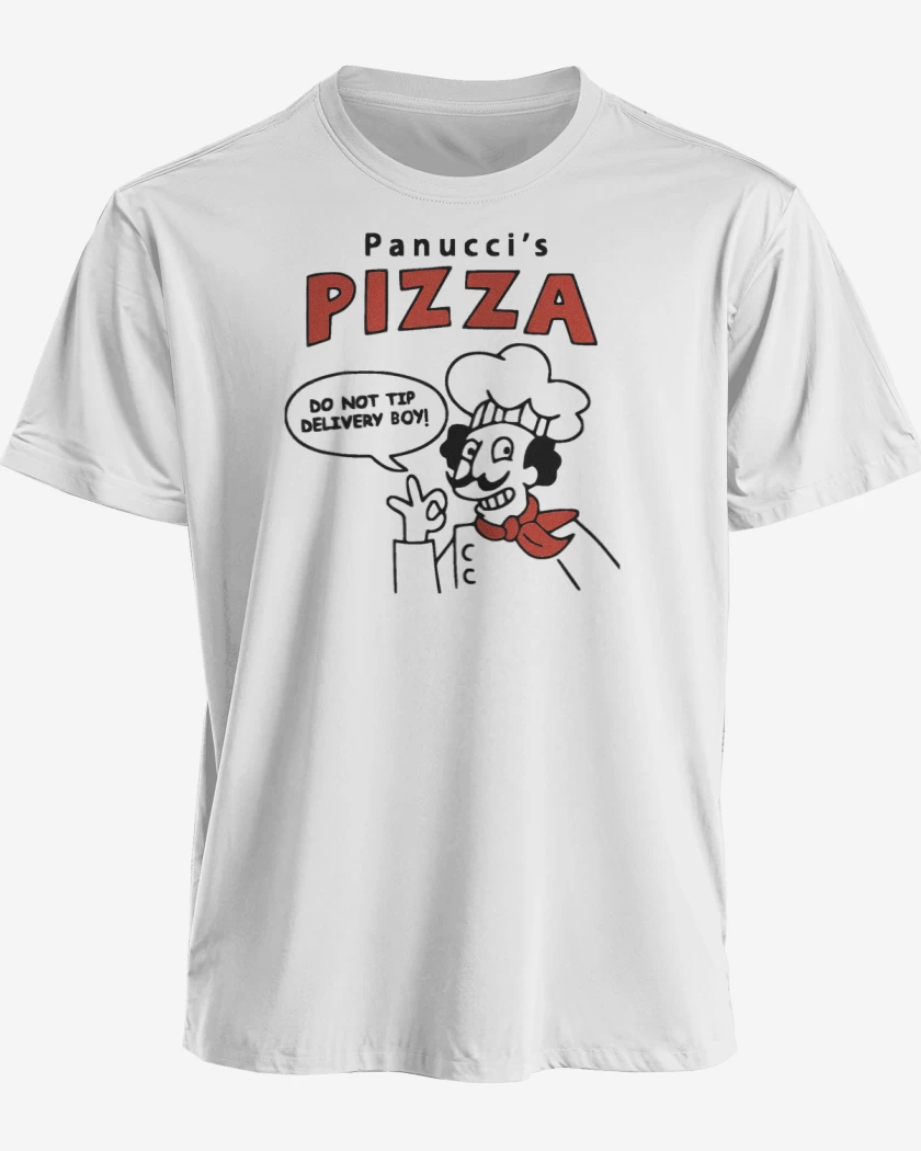 Polera premium Blanco de Pizza Panucci