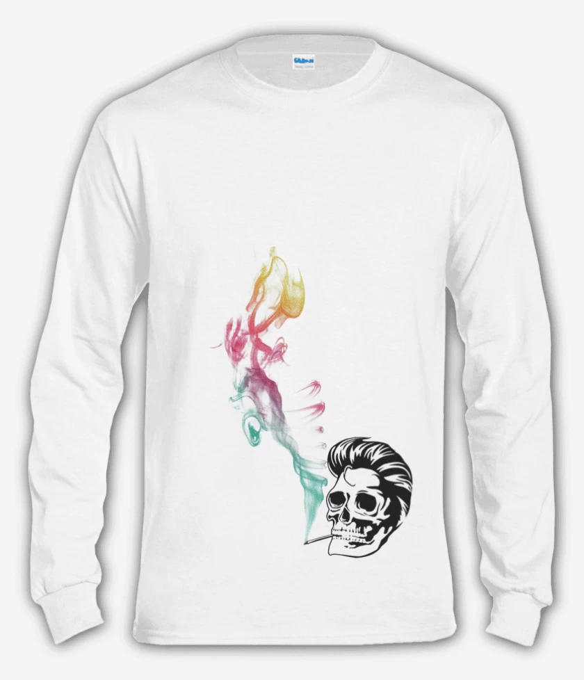 Polera manga larga Blanco de Elvis Color