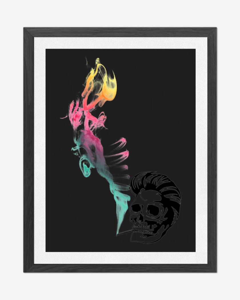 Cuadro decorativo Negro de Elvis Color