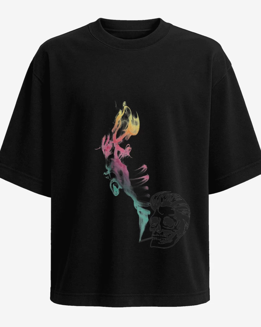 Polera Oversize Negro de Elvis Color