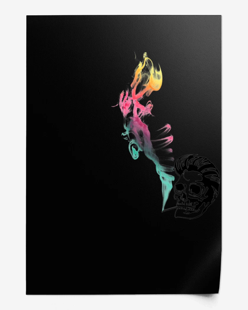 Print Negro de Elvis Color