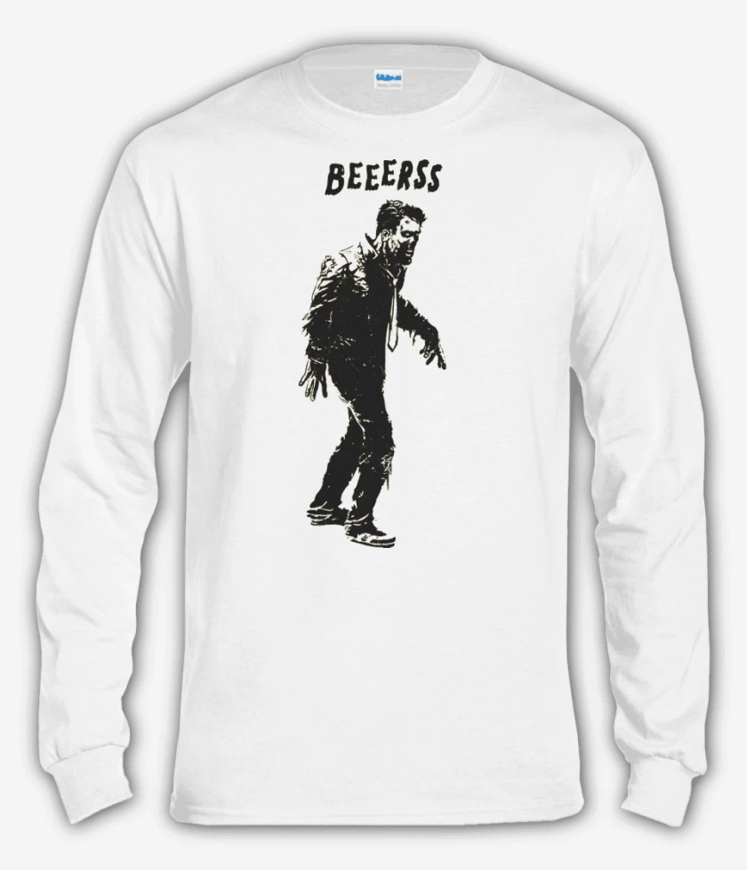 Polera manga larga Blanco de cerveeeza
