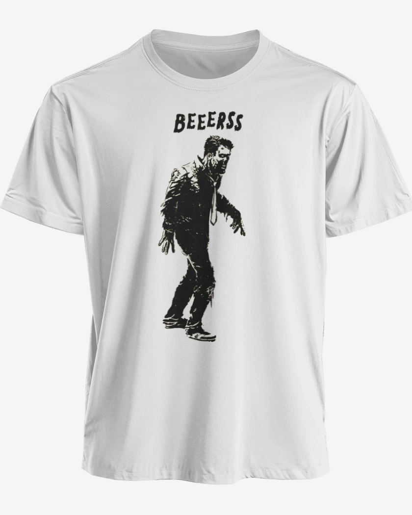Polera premium Blanco de cerveeeza