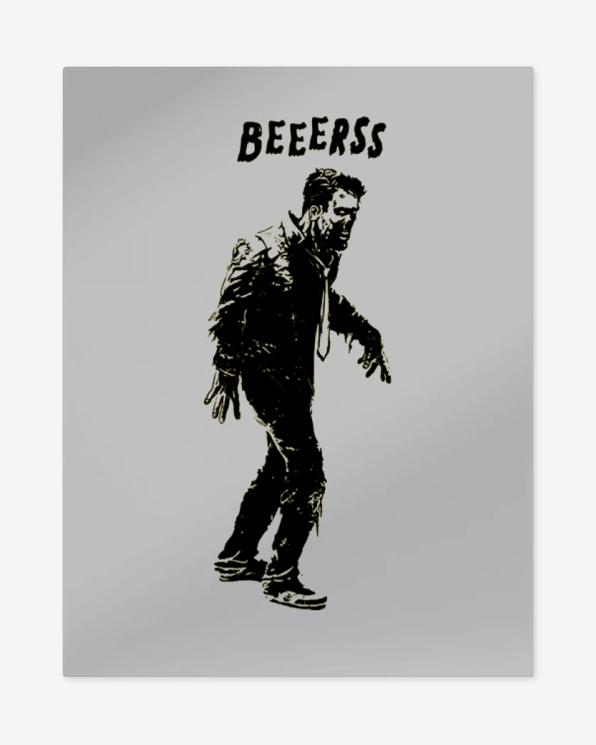 Print metalico Gris Melange de cerveeeza