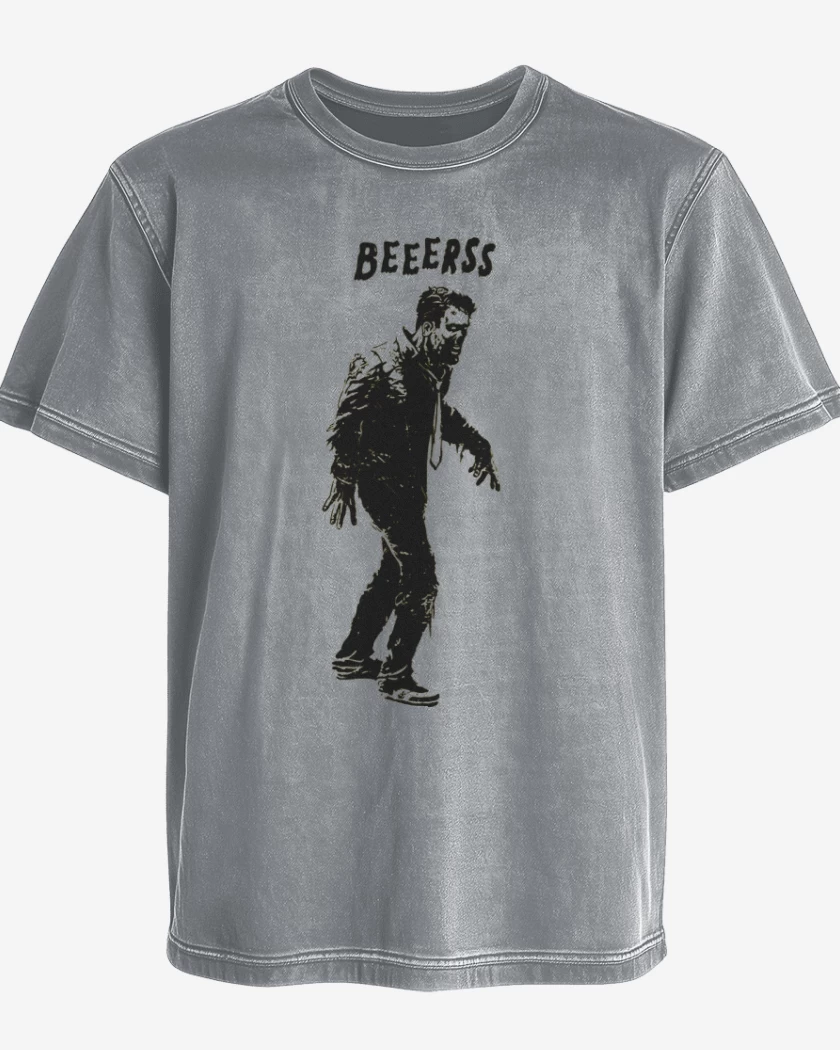 Polera desgastada cerveeeza