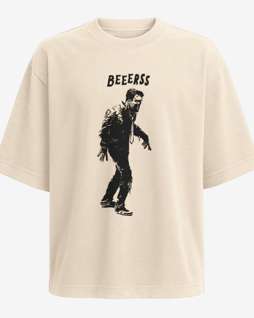 Polera Oversize Beige de cerveeeza