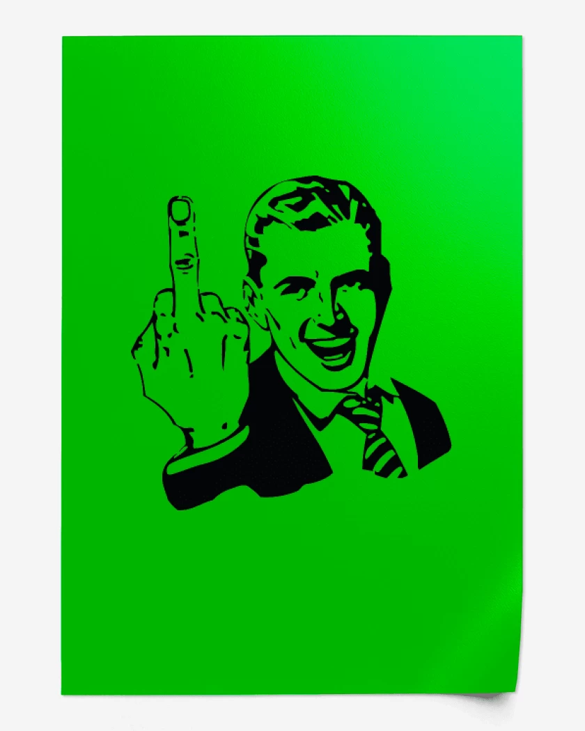 Print Verde jade de F.U.C.K. you