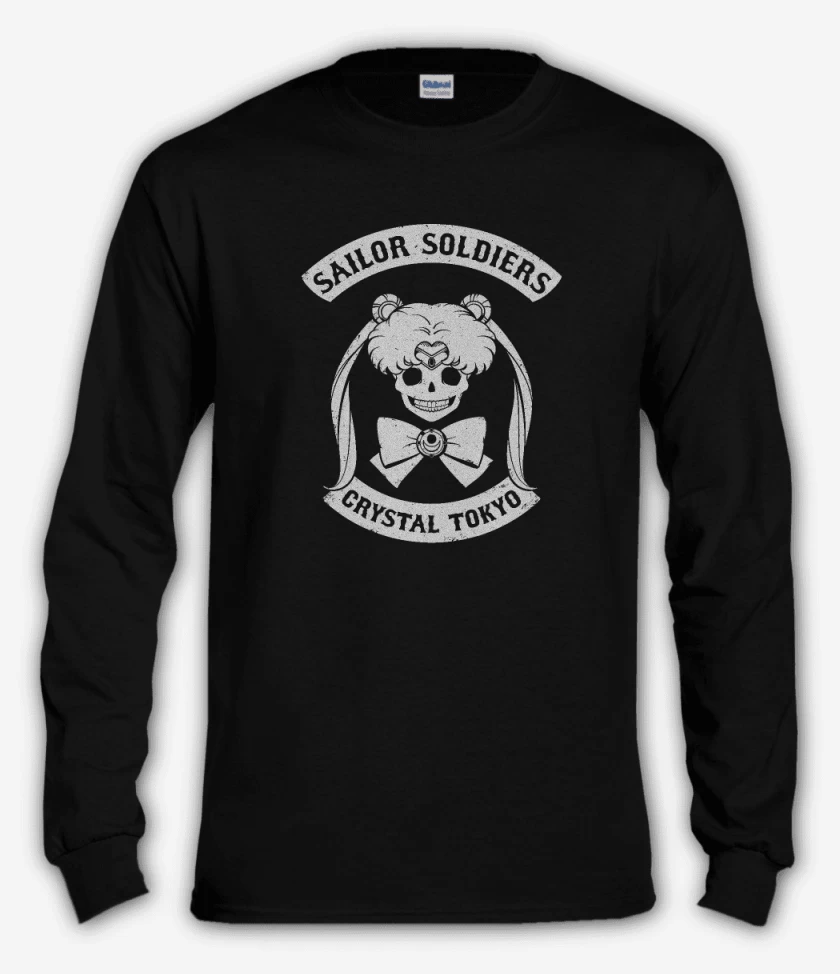 Polera manga larga Negro de Sailor Soldiers