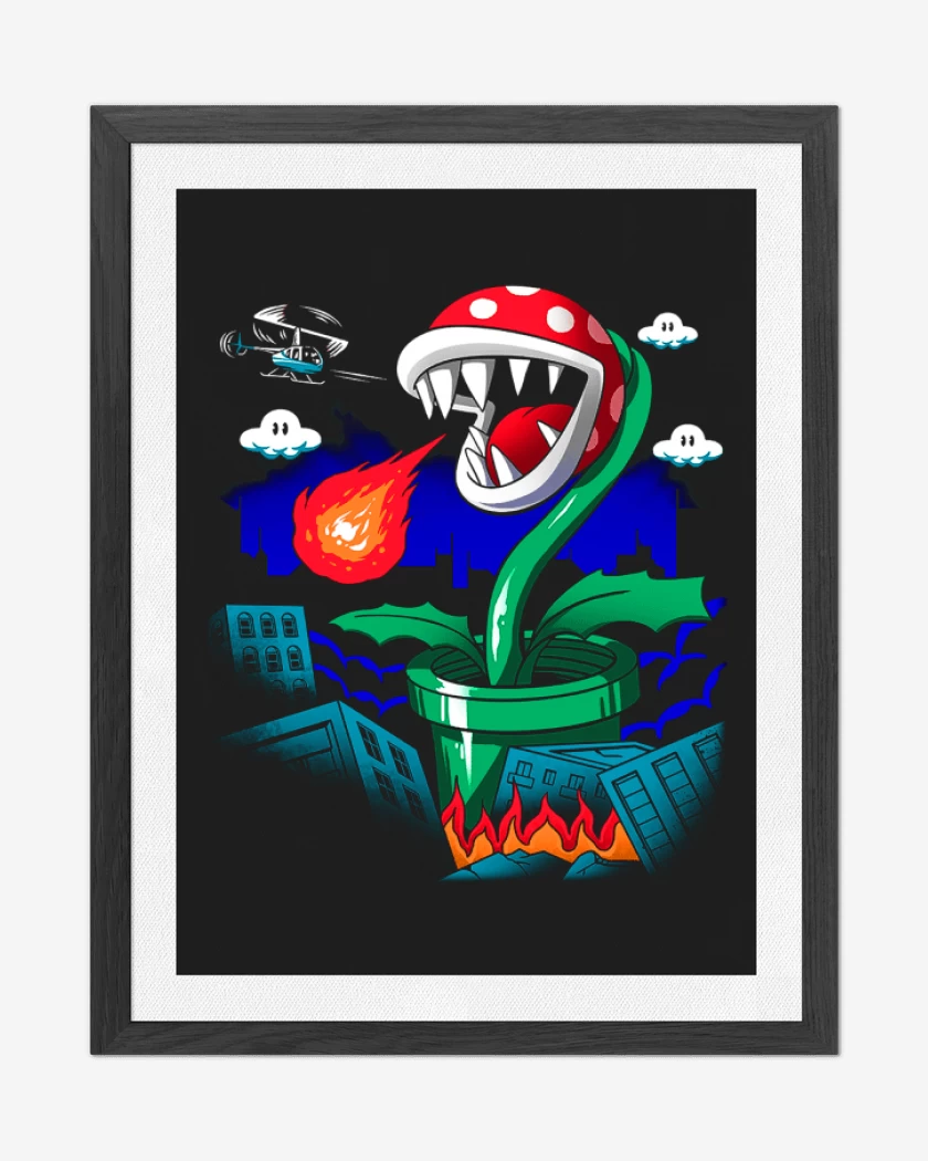 Cuadro decorativo Negro de Piranha