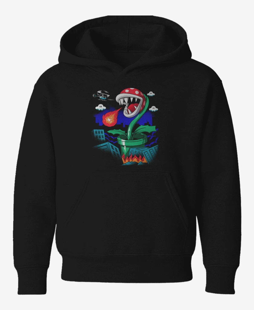 Poleron de niño Negro de Piranha
