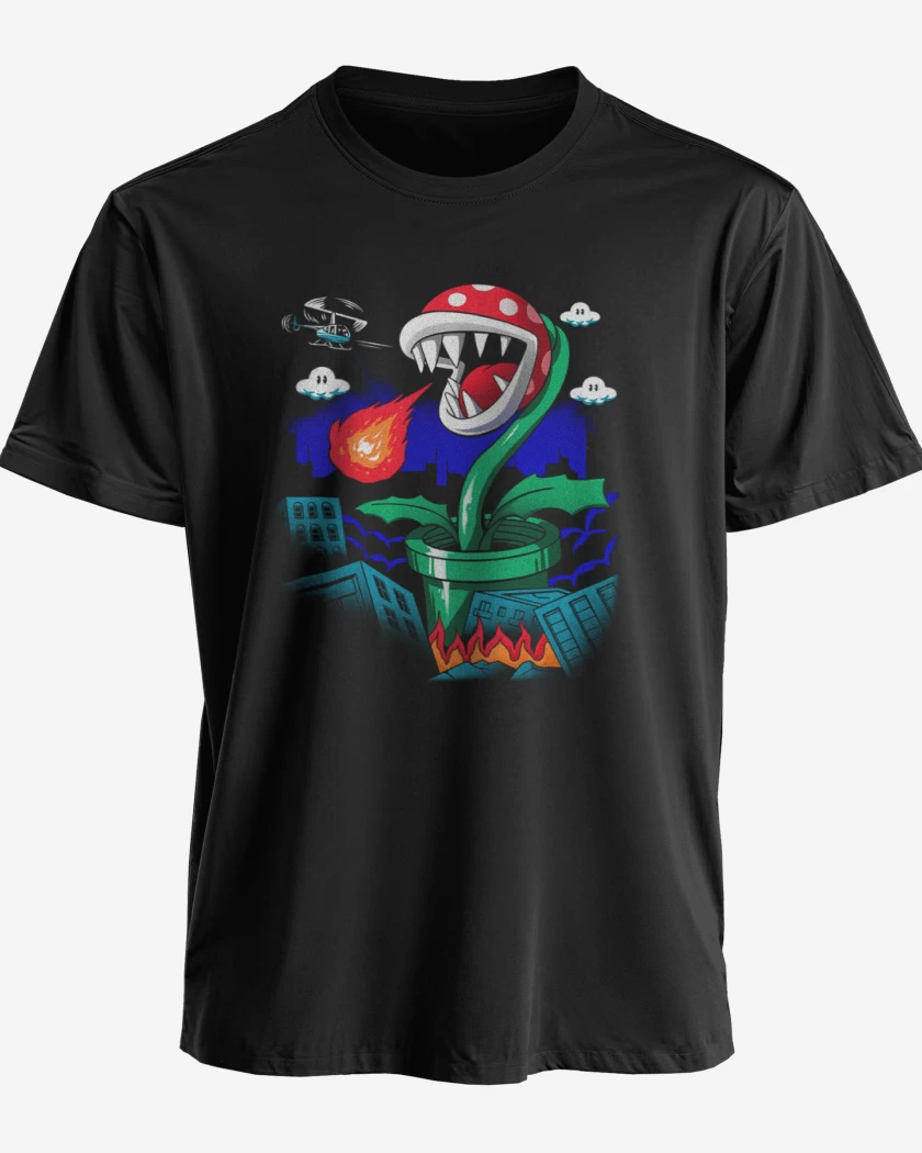 Polera premium Negro de Piranha