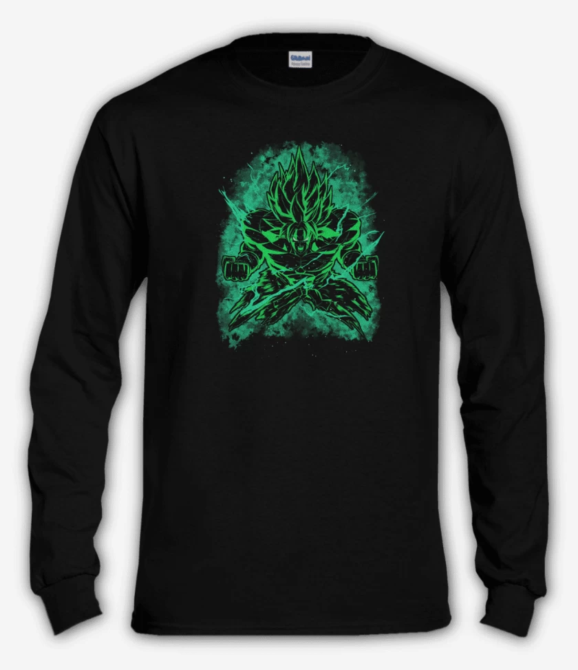 Polera manga larga Negro de broly 2