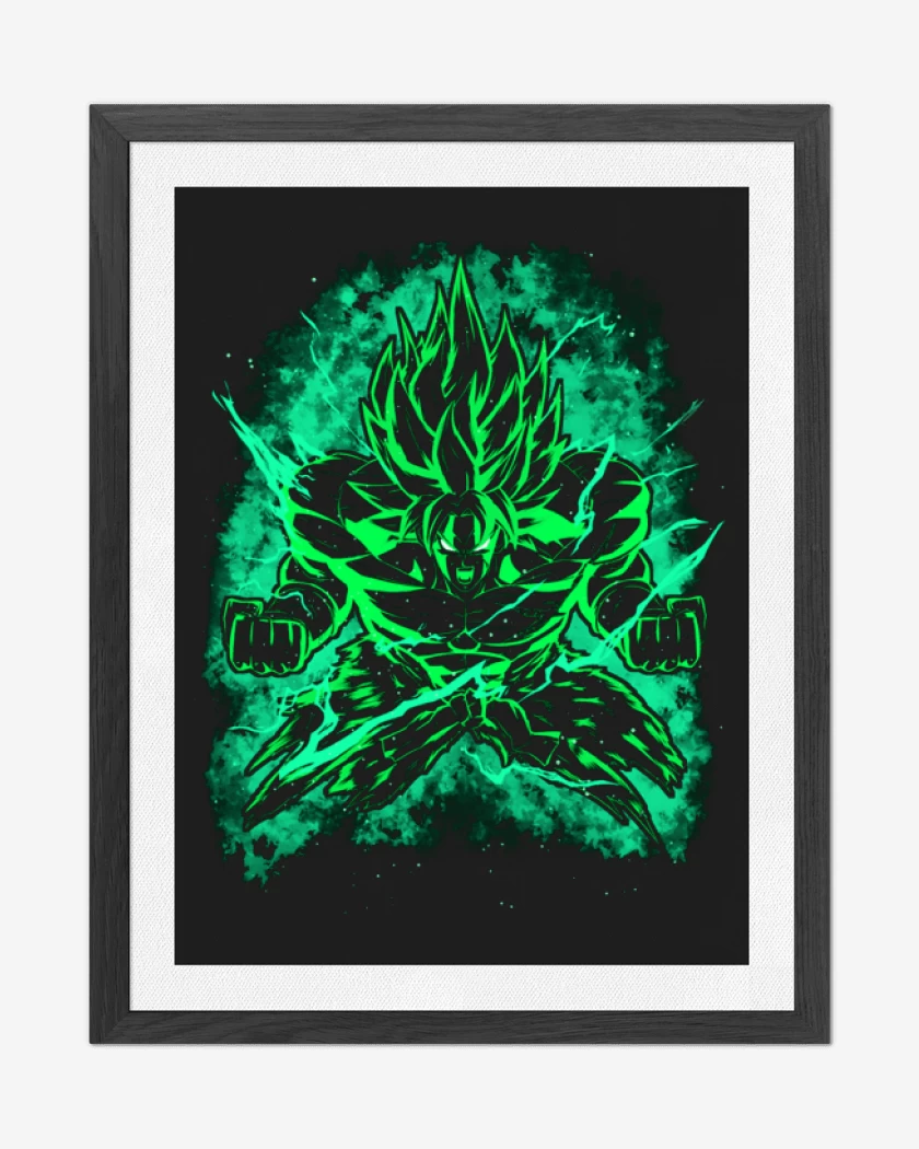 Cuadro decorativo Negro de broly 2