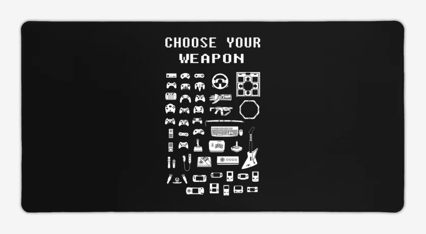 Mouse pad Gamer Choose your weapon 