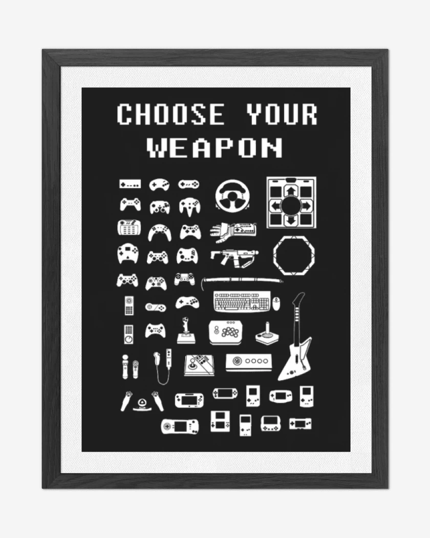 Cuadro decorativo Choose your weapon 
