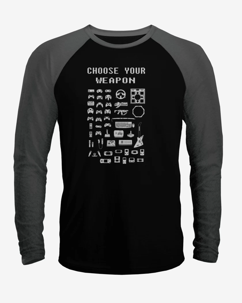 Polera Raglan Choose your weapon 